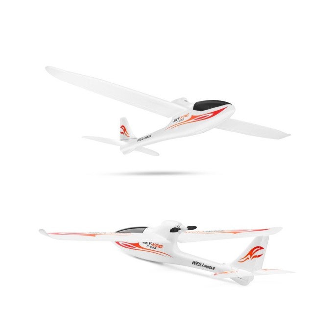 RC lietadlo S-IDEE SKY-KING červená